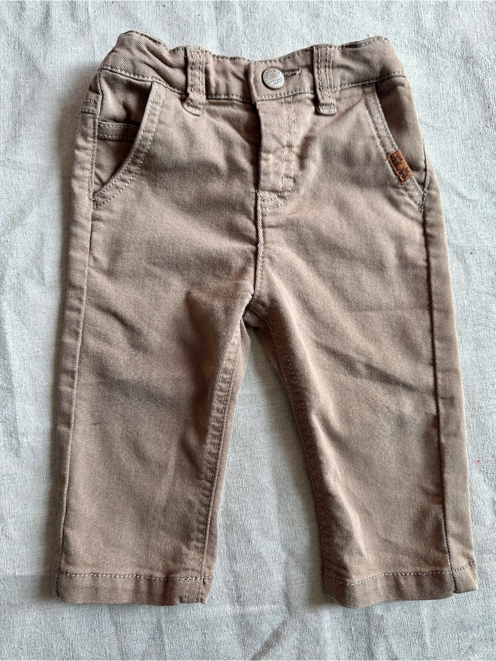 Souris Mini Brown Stretch Twill Pants -